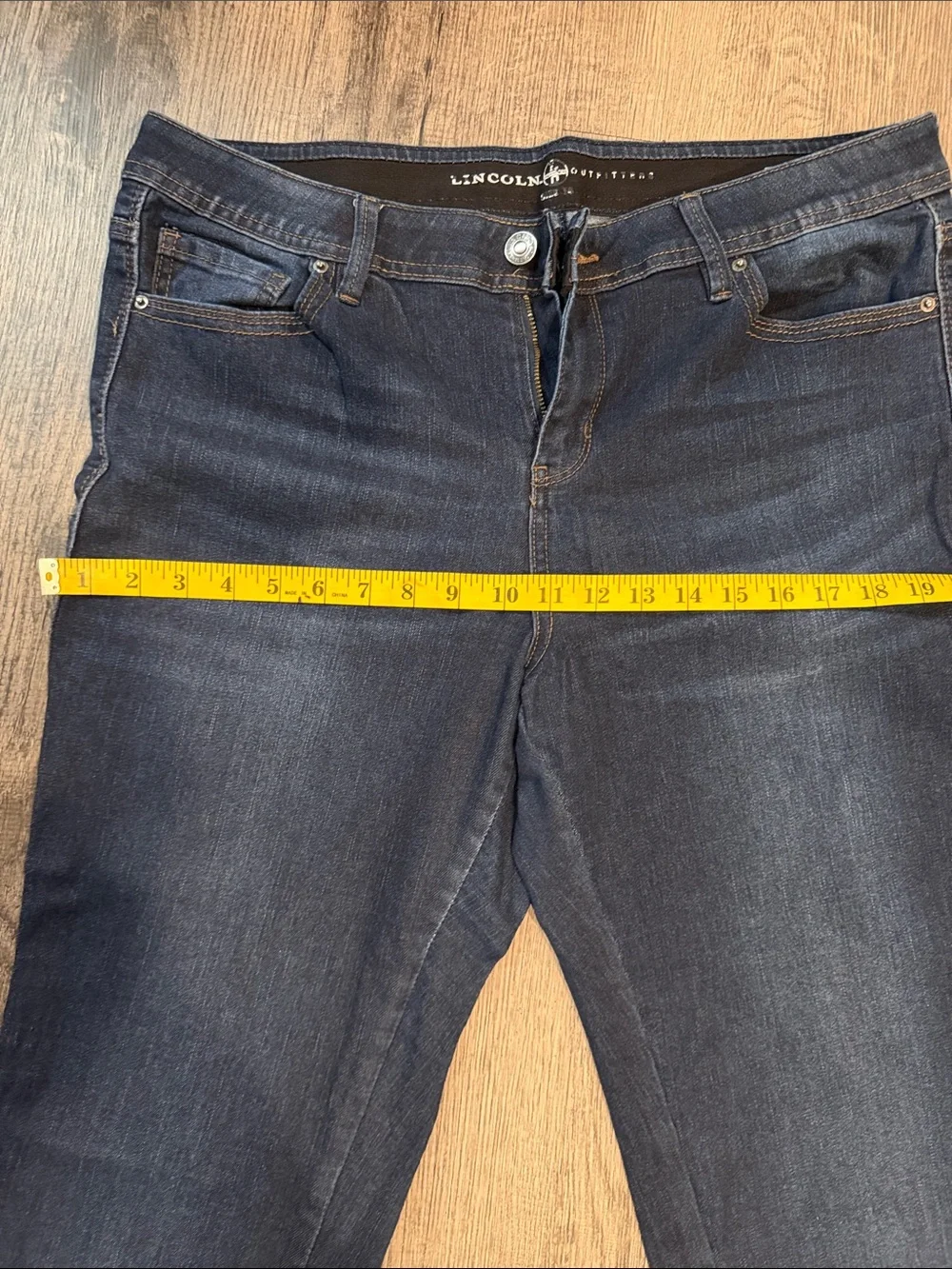 Lincoln Outfitters Slim Fit Dark Blue Jeans for Men